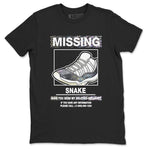 11s Year Of The Snake shirts to match jordans  Missing Sneaker shirts to match jordans Air Jordan 11 Retro Low Year Of The Snake match shoes to clothes SNRT Sneaker Tees unisex cotton Black 2 shirts