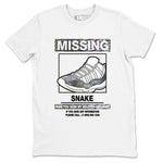 11s Year Of The Snake shirts to match jordans  Missing Sneaker shirts to match jordans Air Jordan 11 Retro Low Year Of The Snake match shoes to clothes SNRT Sneaker Tees unisex cotton White 2 shirts