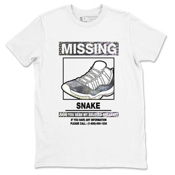 11s Year Of The Snake shirts to match jordans  Missing Sneaker shirts to match jordans Air Jordan 11 Retro Low Year Of The Snake match shoes to clothes SNRT Sneaker Tees unisex cotton White 2 shirts