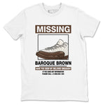 AJ12 Baroque Brown shirts to match jordans Missing Sneaker best t shirts to wear with jordans SoleFly x Jordan 12 Baroque Brown match shoes to clothes SNRT Sneaker Tees unisex cotton White 2 shirts