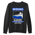 12s Blueberry shirts to match jordans Missing Sneaker best t shirts to wear with jordans AJ12 White and Game Royal match shoes to clothes SNRT Sneaker Tees unisex cotton Black 2 shirts