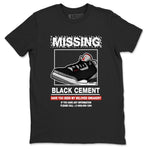 3s Black Cement shirts to match jordans Missing Sneaker sneaker match tees Air Jordan 3 Retro OG Black Cement match shoes to clothes SNRT Sneaker Tees unisex cotton Black 2 shirts