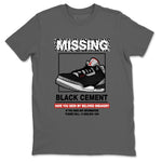 3s Black Cement shirts to match jordans Missing Sneaker sneaker match tees Air Jordan 3 Retro OG Black Cement match shoes to clothes SNRT Sneaker Tees unisex cotton Cool Grey 2 shirts