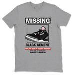 3s Black Cement shirts to match jordans Missing Sneaker sneaker match tees Air Jordan 3 Retro OG Black Cement match shoes to clothes SNRT Sneaker Tees unisex cotton Heather Grey 2 shirts