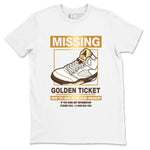 5s Golden Ticket shirts to match jordans  Missing Sneaker shirts to match jordans Air Jordan 5 Golden Ticket match shoes to clothes SNRT Sneaker Tees unisex cotton White 2 shirts