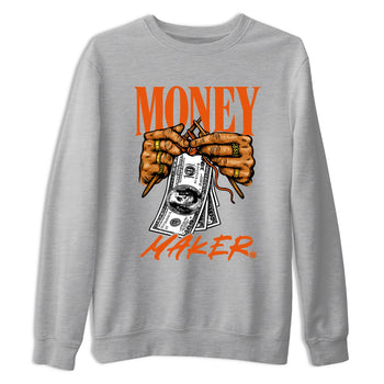 Money Maker sneaker match t-shirt styled to complete your fit with the Air Jordan 1 Shattered Backboard sneakers, shown in Heather Grey 2.