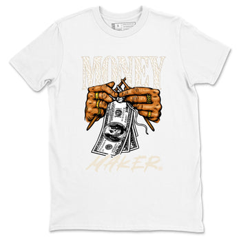 Money Maker sneaker match t-shirt styled to complete your fit with the Air Jordan 3 Pure Money sneakers, shown in White 2.