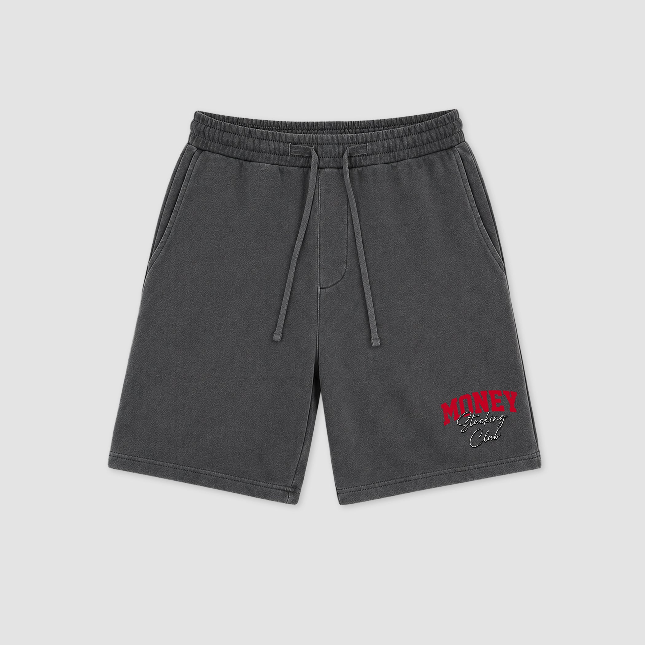 The Money Stacking Club graphic fleece shorts deliver a relaxed streetwear look with premium fleece comfort and bold graphic details, designed to match the Air Jordan 12 Bloodline and complete your sneaker rotation.