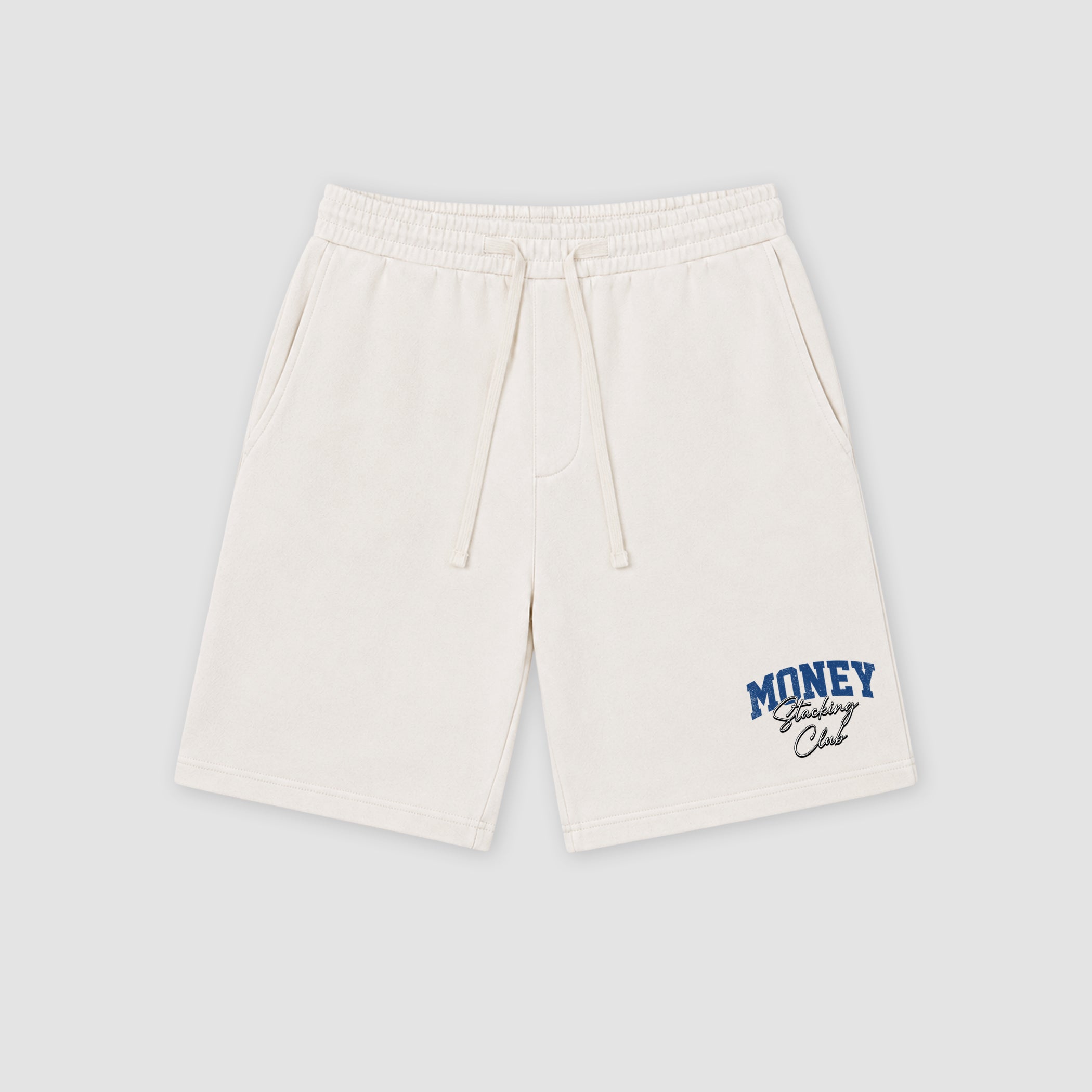 The Money Stacking Club graphic fleece shorts deliver a relaxed streetwear look with premium fleece comfort and bold graphic details, designed to match the Air Jordan 3 True Blue and complete your sneaker rotation.