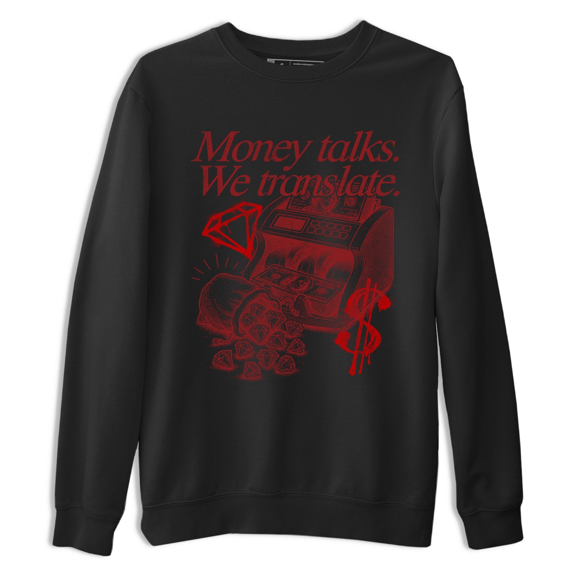 Sneaker match tees – Sneaker Tees To Match Air Foamposite Cough Drop Shoes – Money Talks We Translate Tee Black 2
