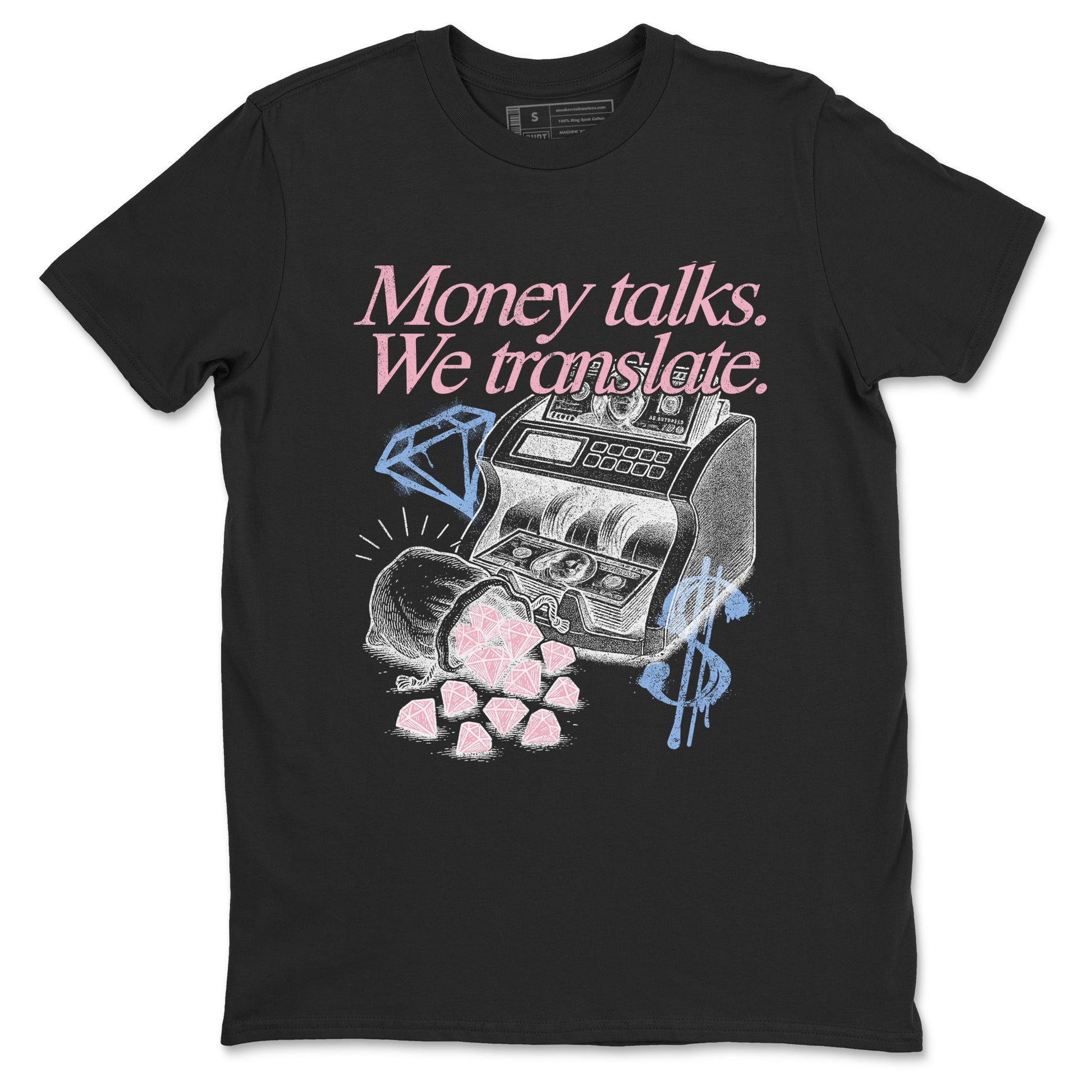Sneaker match tees – Sneaker Tees To Match Air Jordan 5 35th Anniversary Shoes – Money Talks We Translate Tee Black 2