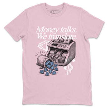 Sneaker match tees – Sneaker Tees To Match Air Jordan 5 35th Anniversary Shoes – Money Talks We Translate Tee Pink 2