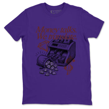 Sneaker match tees – Sneaker Threads To Match Dunk Low Persian Violet Shoes – Money Talks We Translate Tee Purple 2
