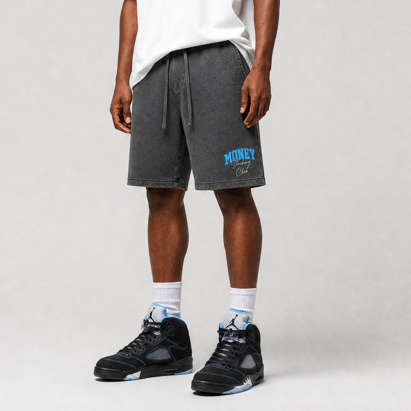 Money Stacking Club Premium Fleece Shorts - SNRT Sneaker T-shirts