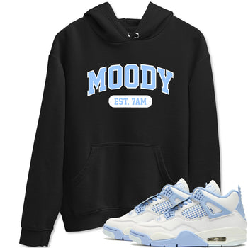 Moody sneaker match t-shirt styled to complete your fit with the Air Jordan 4 Aluminum sneakers, shown in Black 1.