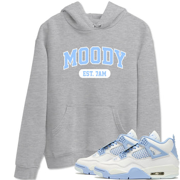 Moody sneaker match t-shirt styled to complete your fit with the Air Jordan 4 Aluminum sneakers, shown in Heather Grey 1.