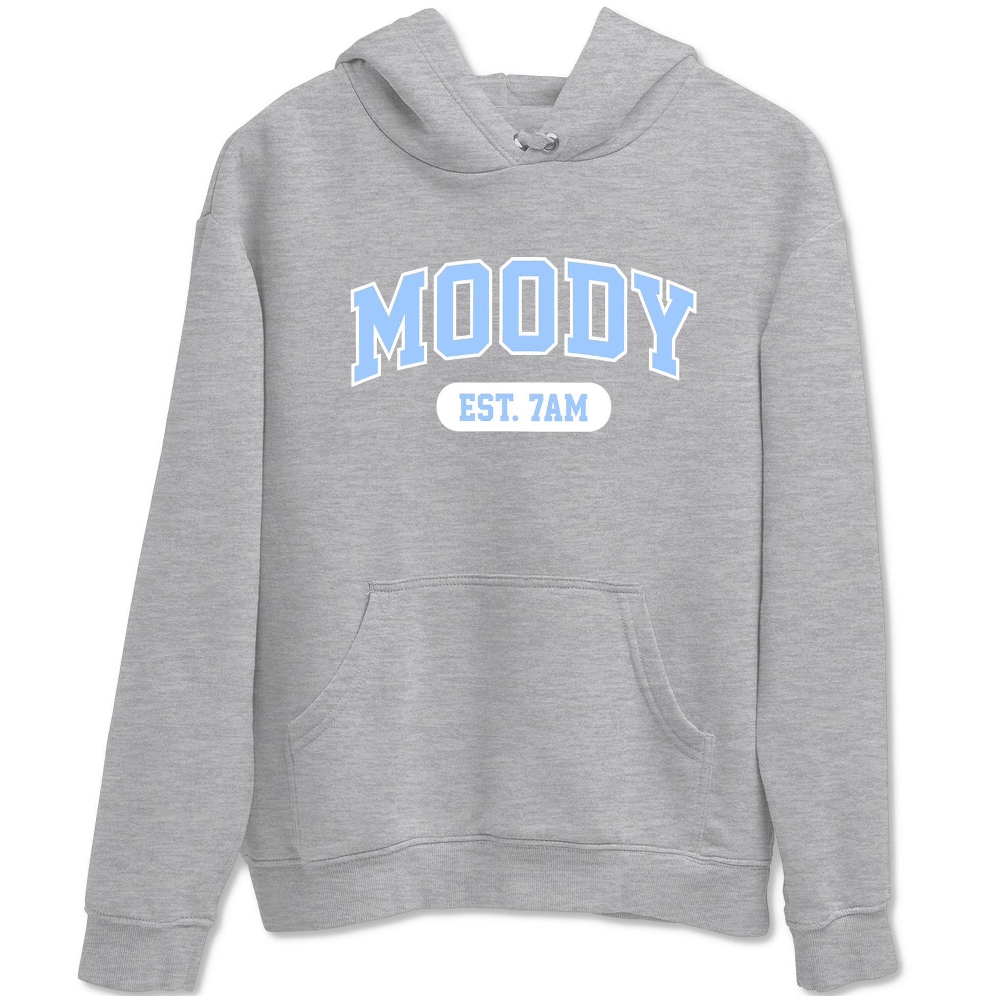 Moody sneaker match t-shirt styled to complete your fit with the Air Jordan 4 Aluminum sneakers, shown in Heather Grey 2.