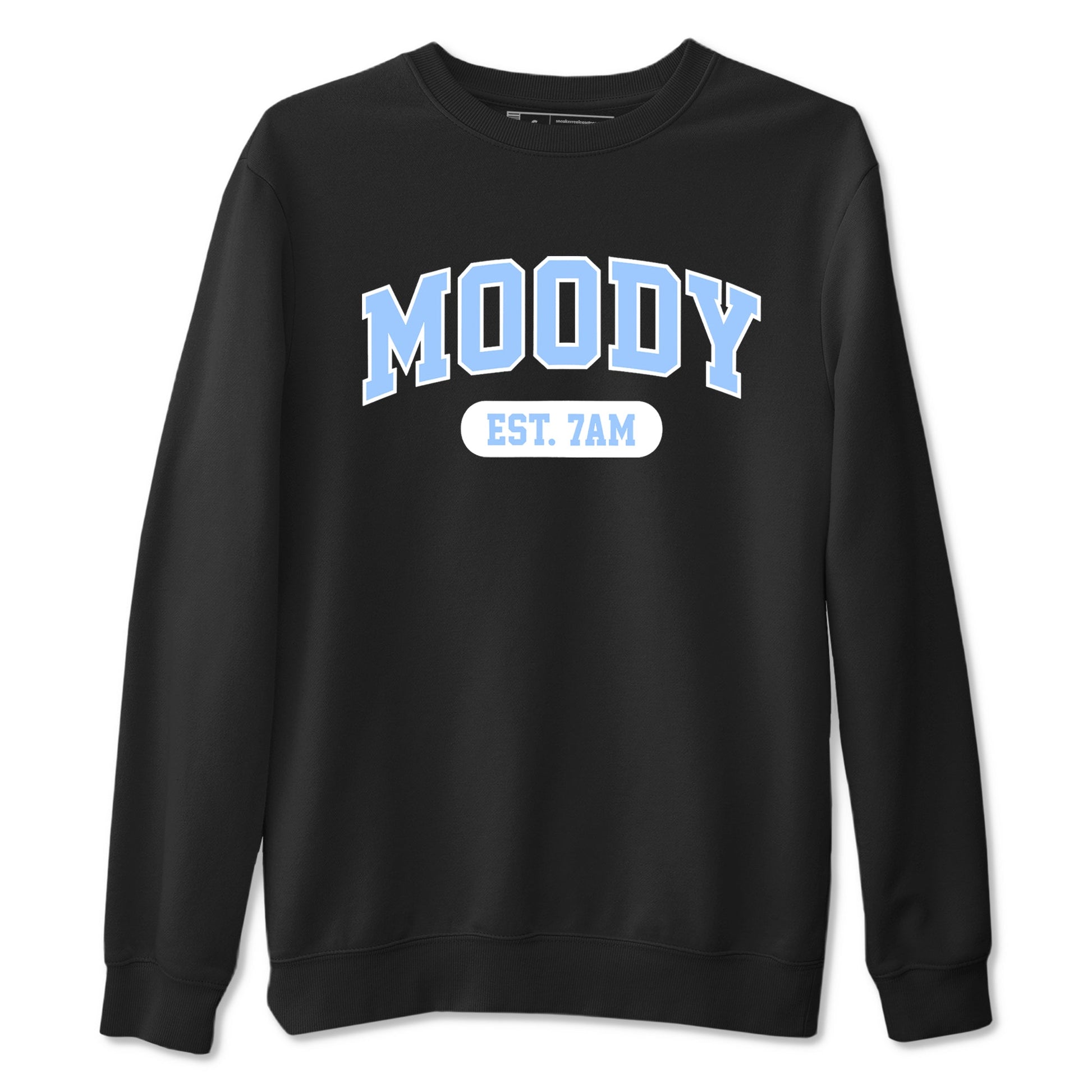 Moody sneaker match t-shirt styled to complete your fit with the Air Jordan 4 Aluminum sneakers, shown in Black 2.