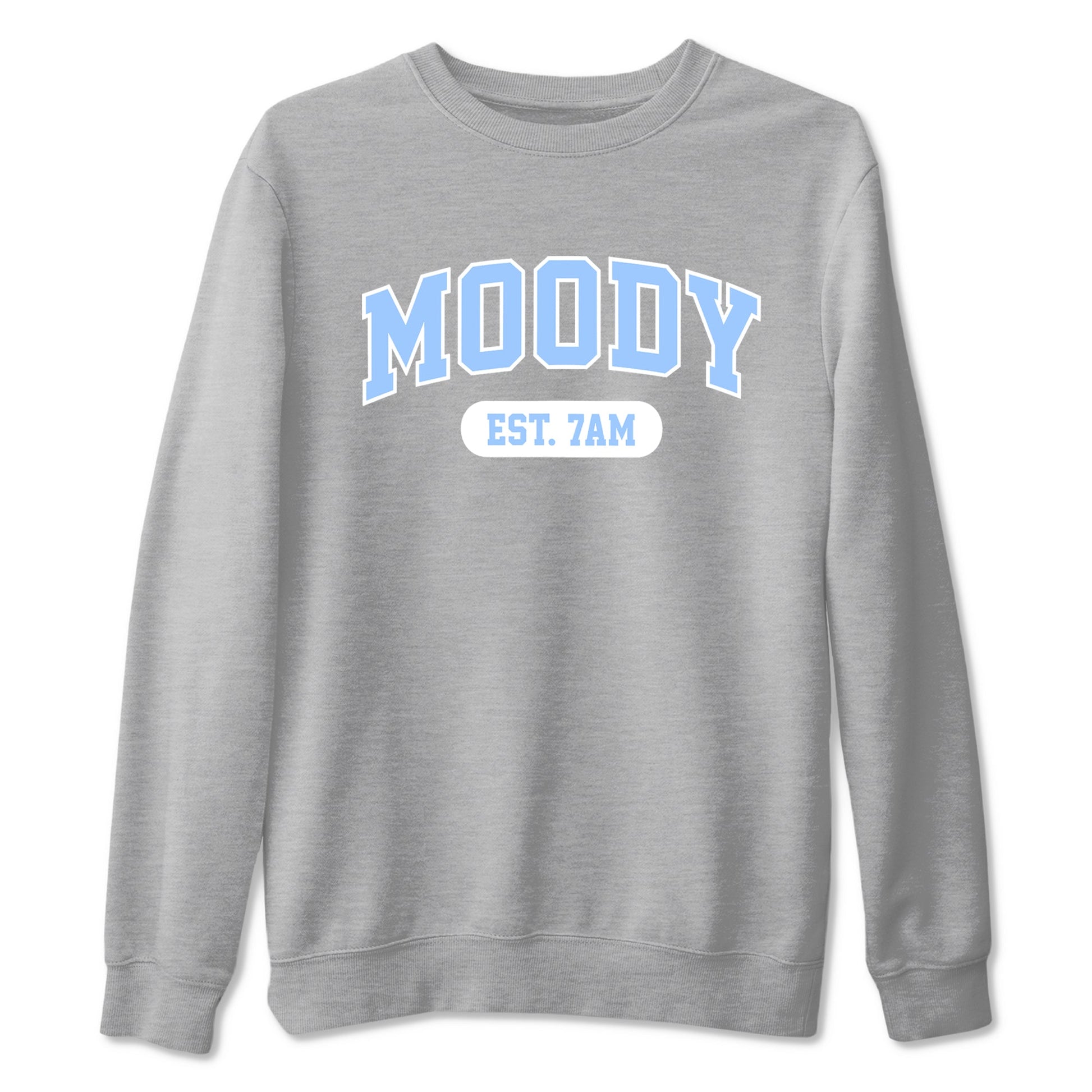 Moody sneaker match t-shirt styled to complete your fit with the Air Jordan 4 Aluminum sneakers, shown in Heather Grey 2.
