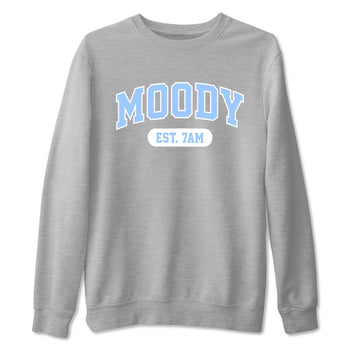 Moody sneaker match t-shirt styled to complete your fit with the Air Jordan 4 Aluminum sneakers, shown in Heather Grey 2.
