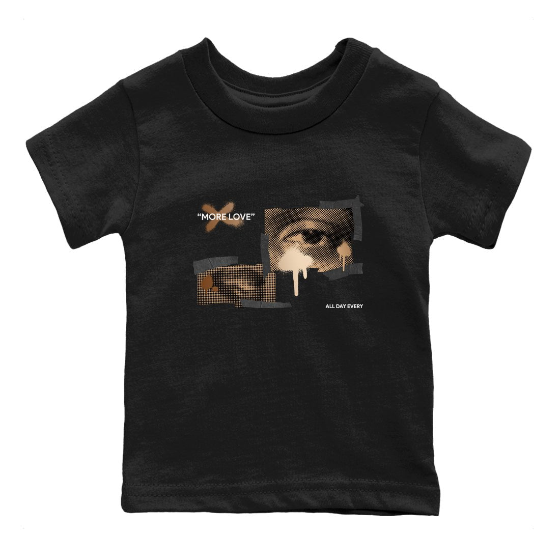 Foams One Metallic Copper shirts to match jordans More Love sneaker match tees Air Foamposite One Metallic Copper match shoes to clothes SNRT Sneaker Tees Youth Baby Black 2 tee