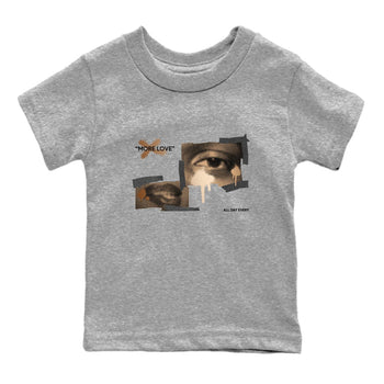 Foams One Metallic Copper shirts to match jordans More Love sneaker match tees Air Foamposite One Metallic Copper match shoes to clothes SNRT Sneaker Tees Youth Baby Heather Grey 2 tee