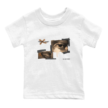 Foams One Metallic Copper shirts to match jordans More Love sneaker match tees Air Foamposite One Metallic Copper match shoes to clothes SNRT Sneaker Tees Youth Baby White 2 tee