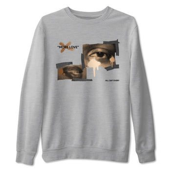 Foams One Metallic Copper shirts to match jordans More Love sneaker match tees Air Foamposite One Metallic Copper match shoes to clothes SNRT Sneaker Tees unisex cotton Heather Grey 2 shirts