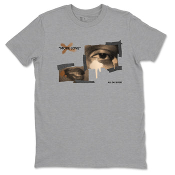 Foams One Metallic Copper shirts to match jordans More Love sneaker match tees Air Foamposite One Metallic Copper match shoes to clothes SNRT Sneaker Tees unisex cotton Heather Grey 2 shirts