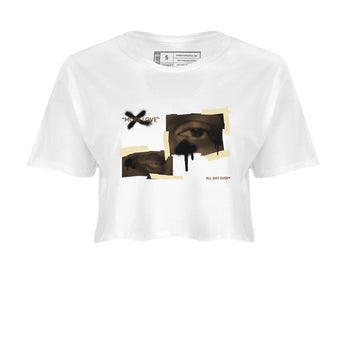 1s Low OG Mocha shirts to match jordans More Love sneaker match tees Air Jordan 1 Mocha match shoes to clothes SNRT Sneaker Tees unisex cotton White 2 crop tee