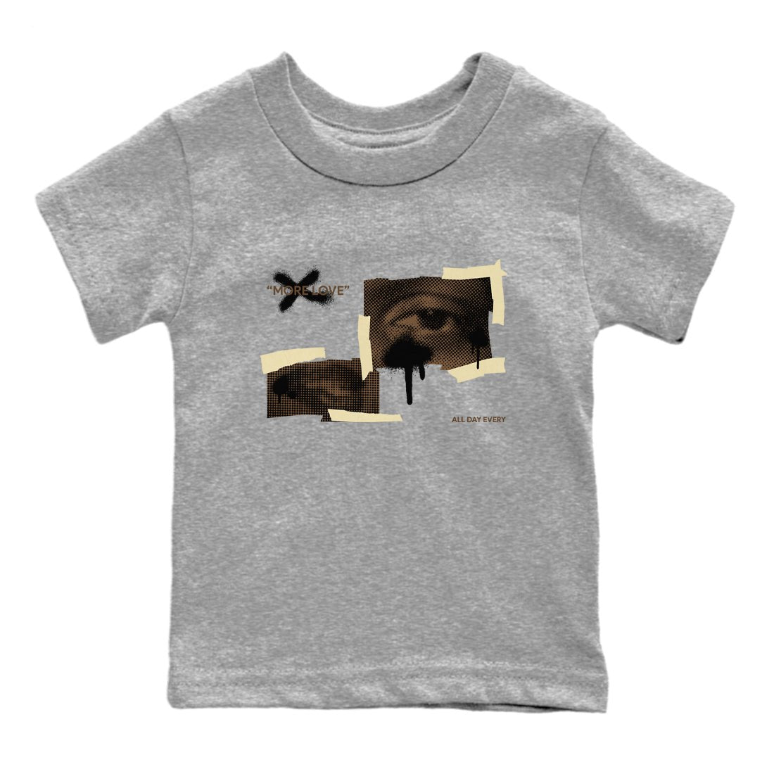 1s Low OG Mocha shirts to match jordans More Love sneaker match tees Air Jordan 1 Mocha match shoes to clothes SNRT Sneaker Tees Youth Baby Heather Grey 2 tee