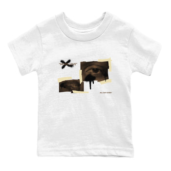 1s Low OG Mocha shirts to match jordans More Love sneaker match tees Air Jordan 1 Mocha match shoes to clothes SNRT Sneaker Tees Youth Baby White 2 tee