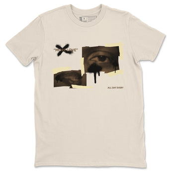 1s Low OG Mocha shirts to match jordans More Love sneaker match tees Air Jordan 1 Mocha match shoes to clothes SNRT Sneaker Tees unisex cotton Natural 2 shirts