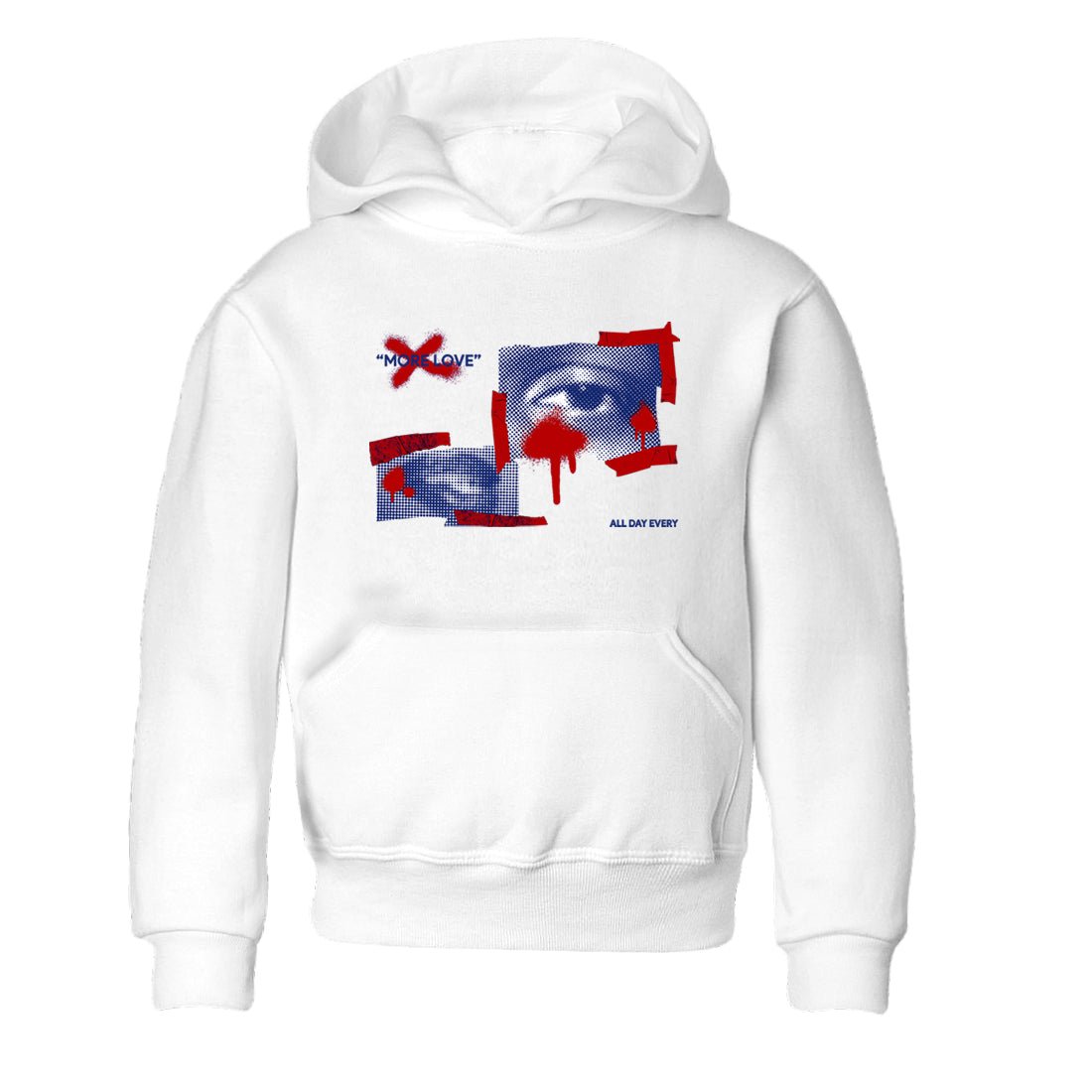 1s Rare Air shirts to match jordans More Love sneaker match tees Air Jordan 1 High OG Rare Air Deep Royal Blue match shoes to clothes SNRT Sneaker Tees Youth Baby White 2 tee
