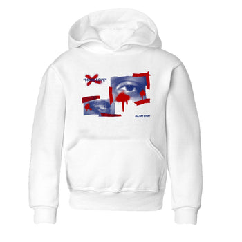 1s Rare Air shirts to match jordans More Love sneaker match tees Air Jordan 1 High OG Rare Air Deep Royal Blue match shoes to clothes SNRT Sneaker Tees Youth Baby White 2 tee