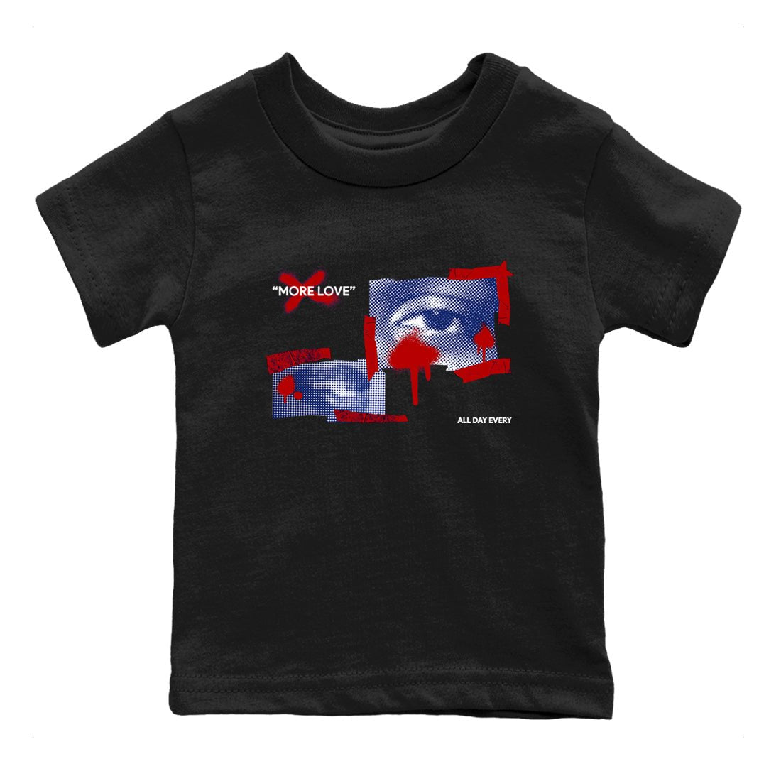 1s Rare Air shirts to match jordans More Love sneaker match tees Air Jordan 1 High OG Rare Air Deep Royal Blue match shoes to clothes SNRT Sneaker Tees Youth Baby Black 2 tee