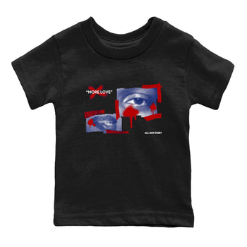 1s Rare Air shirts to match jordans More Love sneaker match tees Air Jordan 1 High OG Rare Air Deep Royal Blue match shoes to clothes SNRT Sneaker Tees Youth Baby Black 2 tee