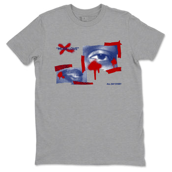 1s Rare Air shirts to match jordans More Love sneaker match tees Air Jordan 1 High OG Rare Air Deep Royal Blue match shoes to clothes SNRT Sneaker Tees unisex cotton Heather Grey 2 shirts