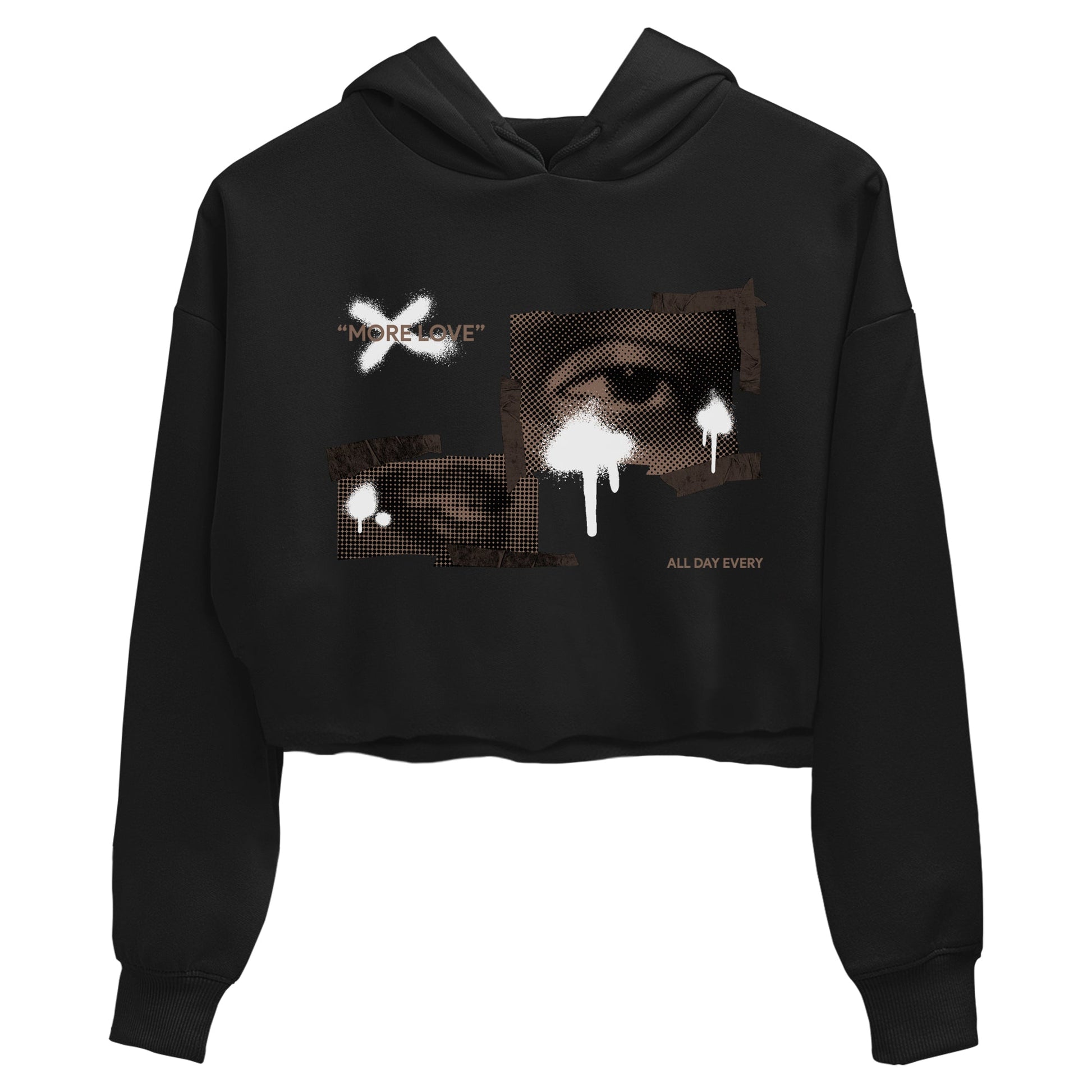 Air Jordan 1 Travis Scott Velvet Brown shirts to match jordans More Love sneaker match tees Travis Scott x Air Jordan 1 Low OG Velvet Brown best t shirts to wear with jordans SNRT Sneaker Tees unisex cotton Black 2 crop tee