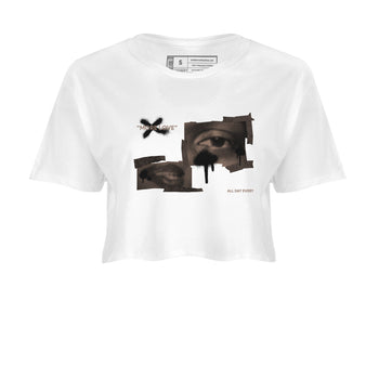 Air Jordan 1 Travis Scott Velvet Brown shirts to match jordans More Love sneaker match tees Travis Scott x Air Jordan 1 Low OG Velvet Brown best t shirts to wear with jordans SNRT Sneaker Tees unisex cotton White 2 crop tee