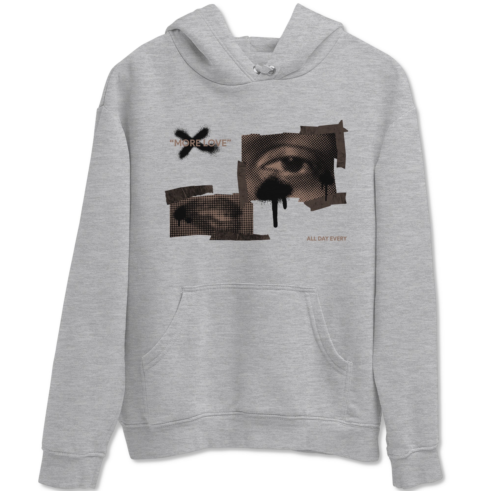 Air Jordan 1 Travis Scott Velvet Brown shirts to match jordans More Love sneaker match tees Travis Scott x Air Jordan 1 Low OG Velvet Brown best t shirts to wear with jordans SNRT Sneaker Tees unisex cotton Heather Grey 2 shirts