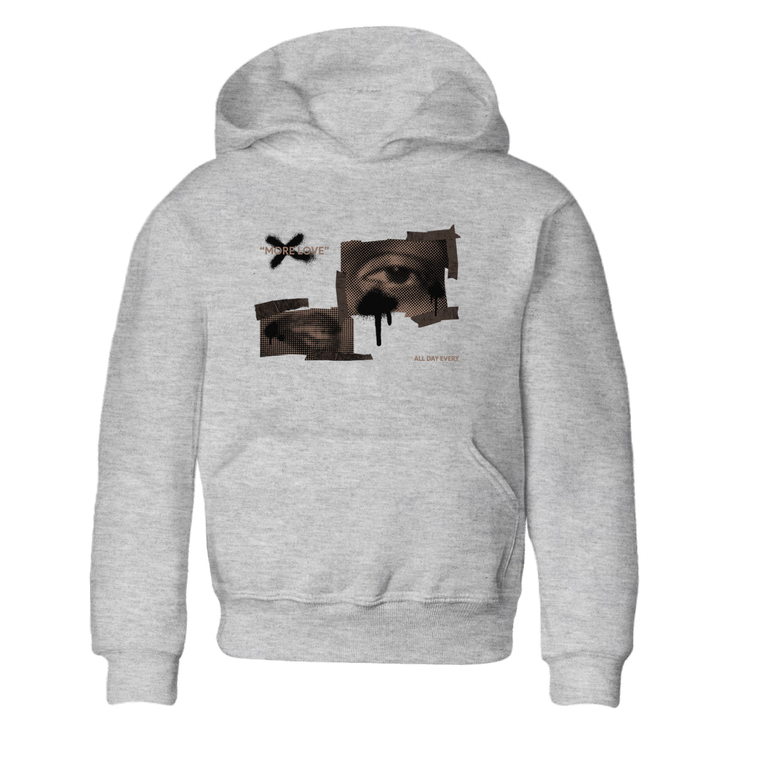 Air Jordan 1 Travis Scott Velvet Brown shirts to match jordans More Love sneaker match tees Travis Scott x Air Jordan 1 Low OG Velvet Brown best t shirts to wear with jordans SNRT Sneaker Tees Youth Baby Heather Grey 2 tee
