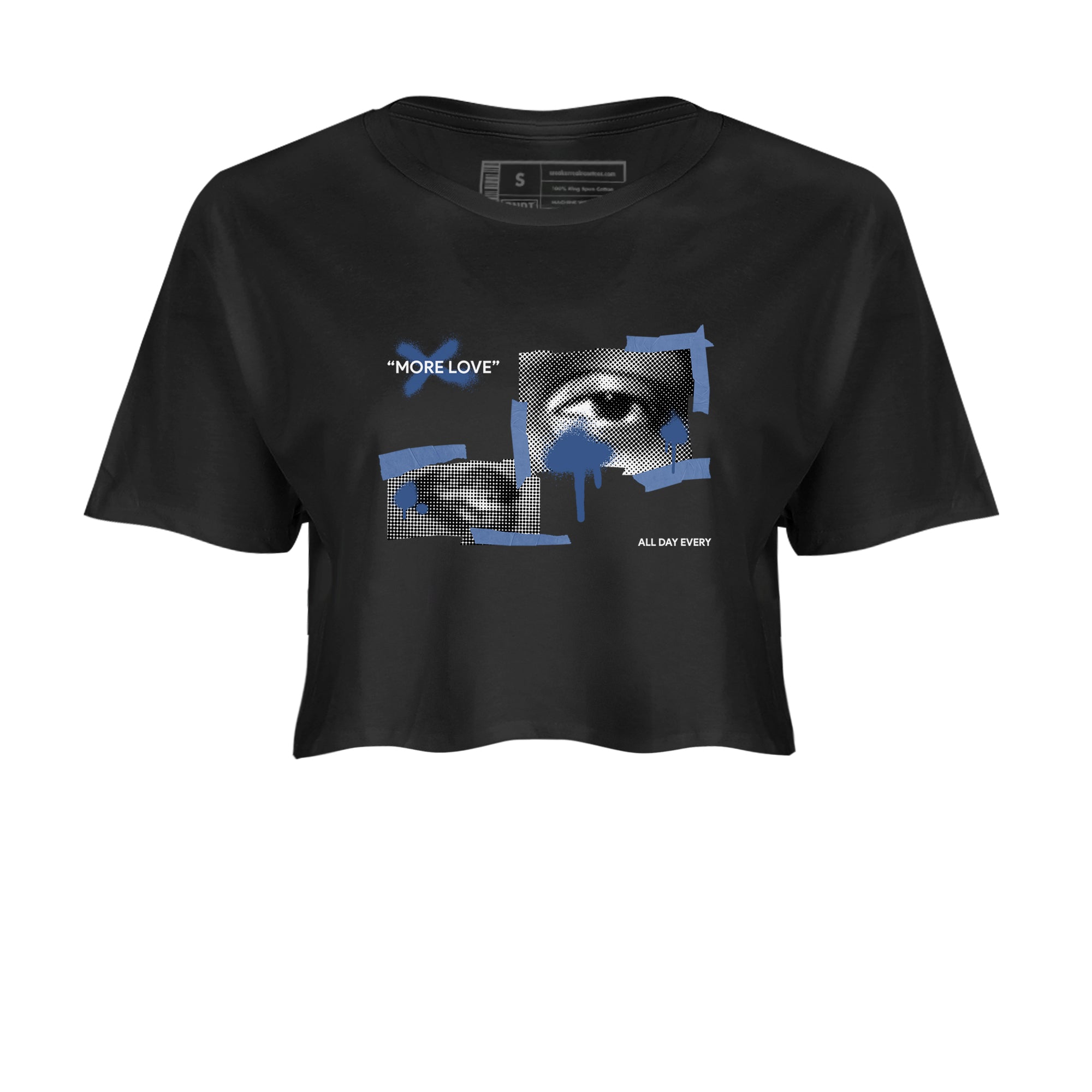 11s Diffused Blue Shirts To Match Jordans More Love sneaker match tees Air Jordan 11 Diffused Blue Tee SNRT Sneaker Release Tees unisex cotton Black 2 Crop Shirts