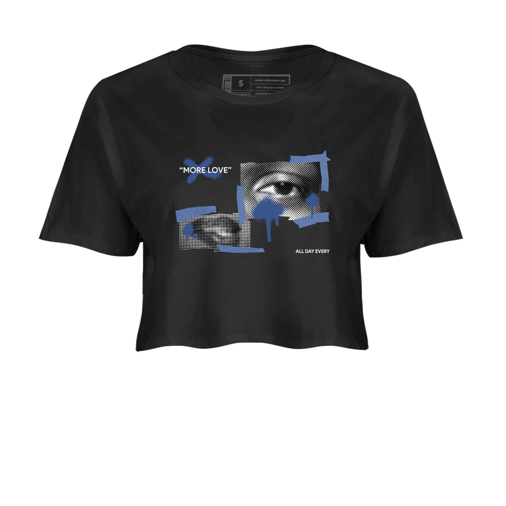 11s Diffused Blue Shirts To Match Jordans More Love sneaker match tees Air Jordan 11 Diffused Blue Tee SNRT Sneaker Release Tees unisex cotton Black 2 Crop Shirts