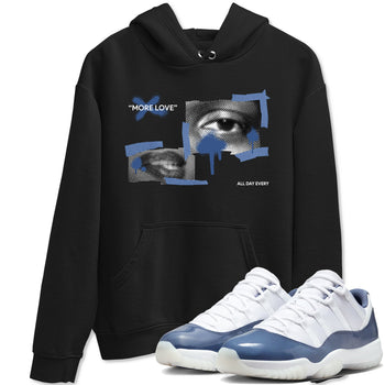 11s Diffused Blue Shirts To Match Jordans More Love sneaker match tees Air Jordan 11 Diffused Blue Tee SNRT Sneaker Release Tees unisex cotton Black 1 crew neck shirts