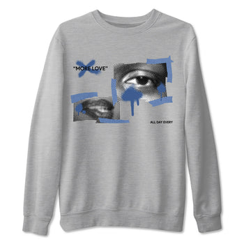 11s Diffused Blue Shirts To Match Jordans More Love sneaker match tees Air Jordan 11 Diffused Blue Tee SNRT Sneaker Release Tees unisex cotton Heather Grey 2 crew neck shirts