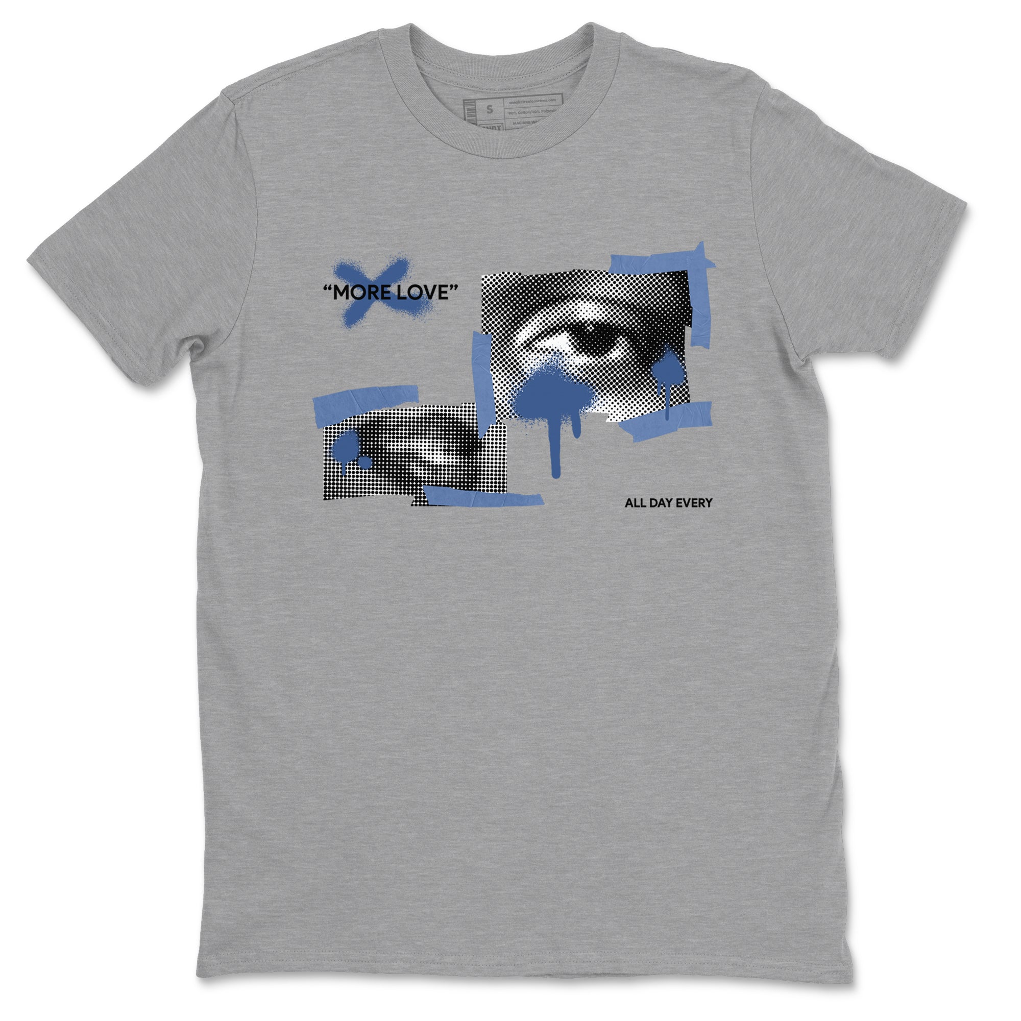 11s Diffused Blue Shirts To Match Jordans More Love sneaker match tees Air Jordan 11 Diffused Blue Tee SNRT Sneaker Release Tees unisex cotton Heather Grey 2 crew neck shirts