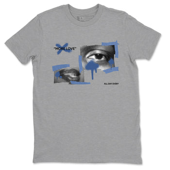 11s Diffused Blue Shirts To Match Jordans More Love sneaker match tees Air Jordan 11 Diffused Blue Tee SNRT Sneaker Release Tees unisex cotton Heather Grey 2 crew neck shirts