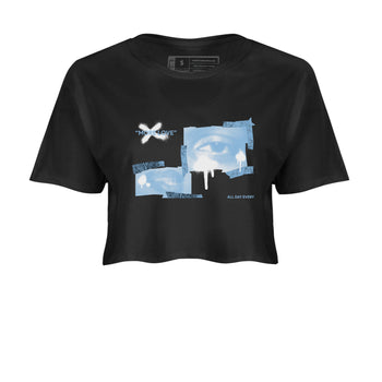 11s Retro Legend Blue shirts to match jordans More Love sneaker match tees Air Jordan 11 Legend Blue best t shirts to wear with jordans SNRT Sneaker Tees unisex cotton Black 2 crop tee