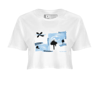 11s Retro Legend Blue shirts to match jordans More Love sneaker match tees Air Jordan 11 Legend Blue best t shirts to wear with jordans SNRT Sneaker Tees unisex cotton White 2 crop tee